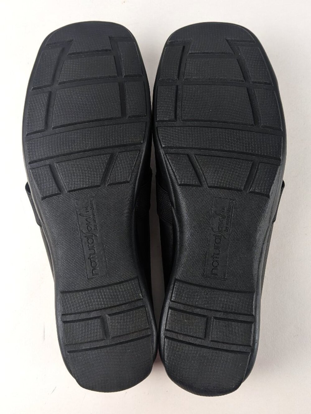 Natural Soul by Naturalizer Black Leather Slip-on Mule Flats 7.5 - Picture 9 of 10